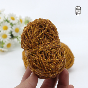 金线玩偶边边线手工钩针配线黄色线发夹边边用线diy材料包包线