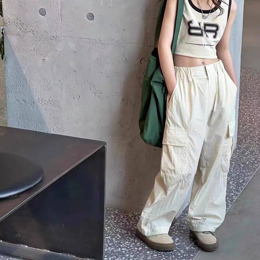 2026新款韩国童装女童防蚊裤儿童薄款工装裤中大童休闲女孩长裤夏