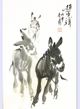 赵忠祥 手绘国画 尺寸68x45cm 名家字画收藏送礼
