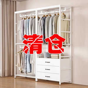 简易组装出租房用卧室开放式衣柜