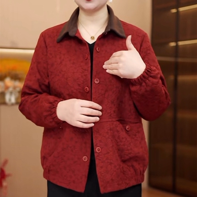 2025新款立体浮花外套时尚夹克