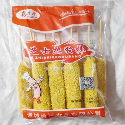 网红爆浆拉丝芝士棒整箱热狗棒