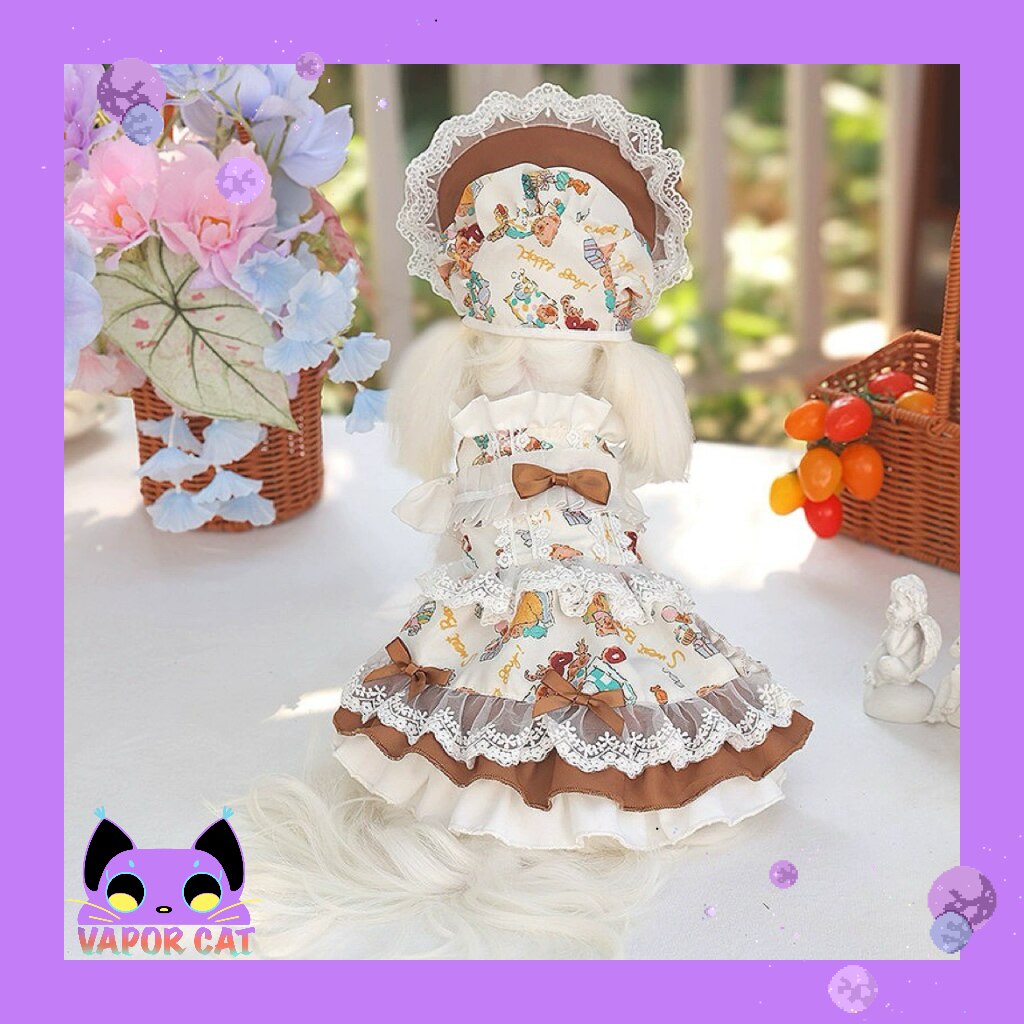 蒸汽咪安贝妮洛丽塔宠物衣服高级感宠物服饰可爱的狗狗公主裙子