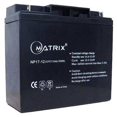 MATRIX矩阵蓄电池NP20-12 UPS电源专用消防机房免维护电瓶12V20AH