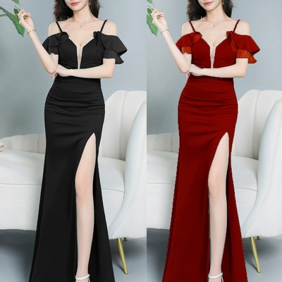 晚礼服吊带夜场连衣裙女包臀长裙