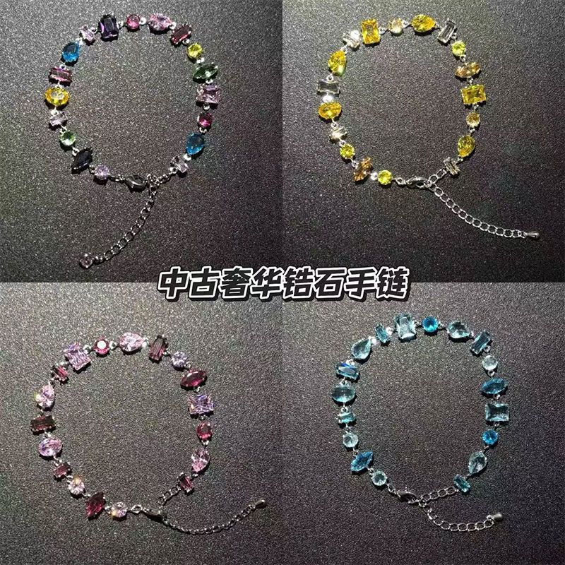 Vintage Zircon Bracelet夏日糖果锆石手链闪耀精致小众设计手链