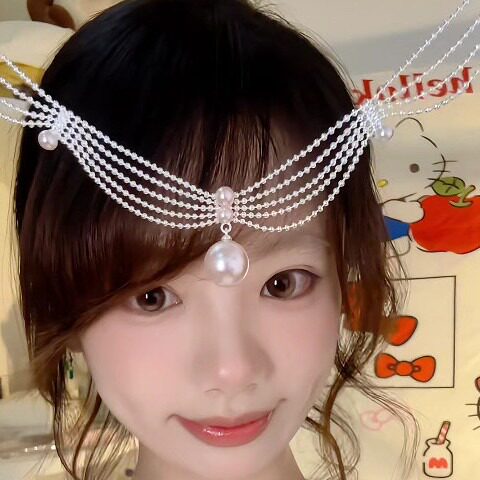 多层珍珠细链吊坠项链女高级感轻奢小众锁骨链颈链巨好看配饰图片