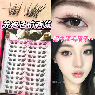 睫毛搭子出新啦！苏妲己前两簇睫毛搭子假睫毛免胶上镜款狐系网感