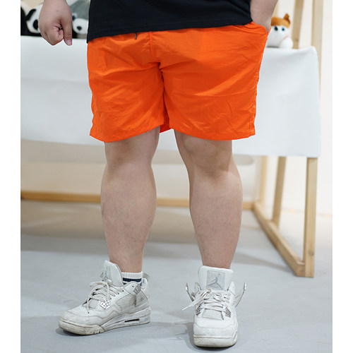 夏季热裤短裤大码宽松海边沙滩裤