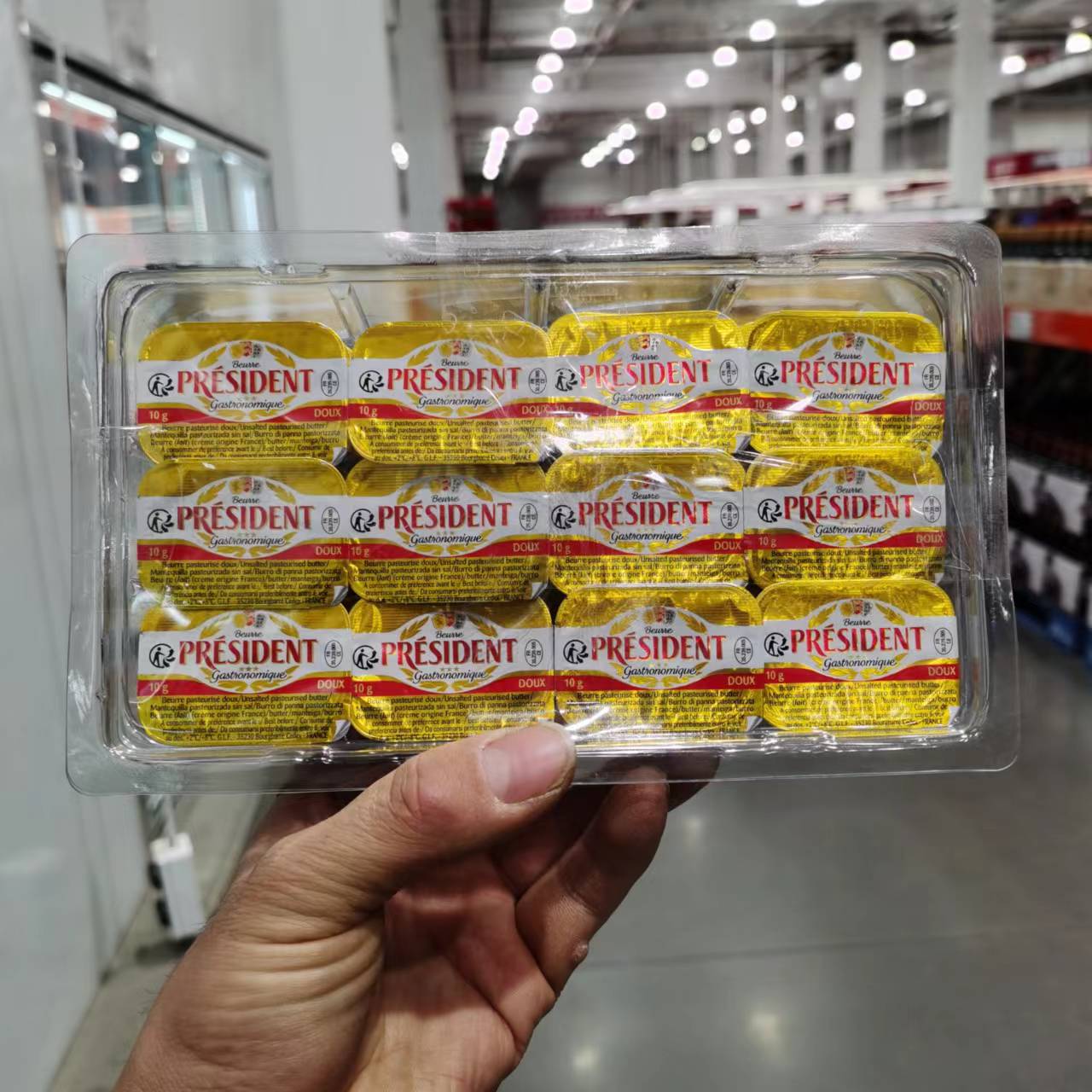 法国进口总统淡味黄油粒48粒图片