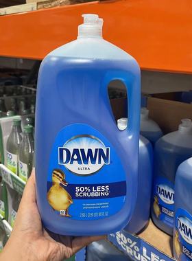 Y美国进口DAWN家用厨房去油污洗洁精洗碗精2.66L黄鸭costco开市客