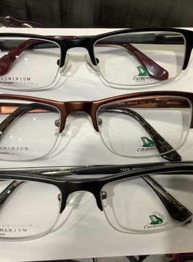 卡丹路近视光学眼镜框防辐射平光眼镜时尚美感大框半框眼镜73076
