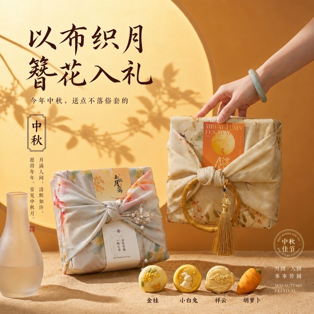 中秋节月饼礼盒装传统特色中式糕点伴手礼四宫格苏州特产送礼团购