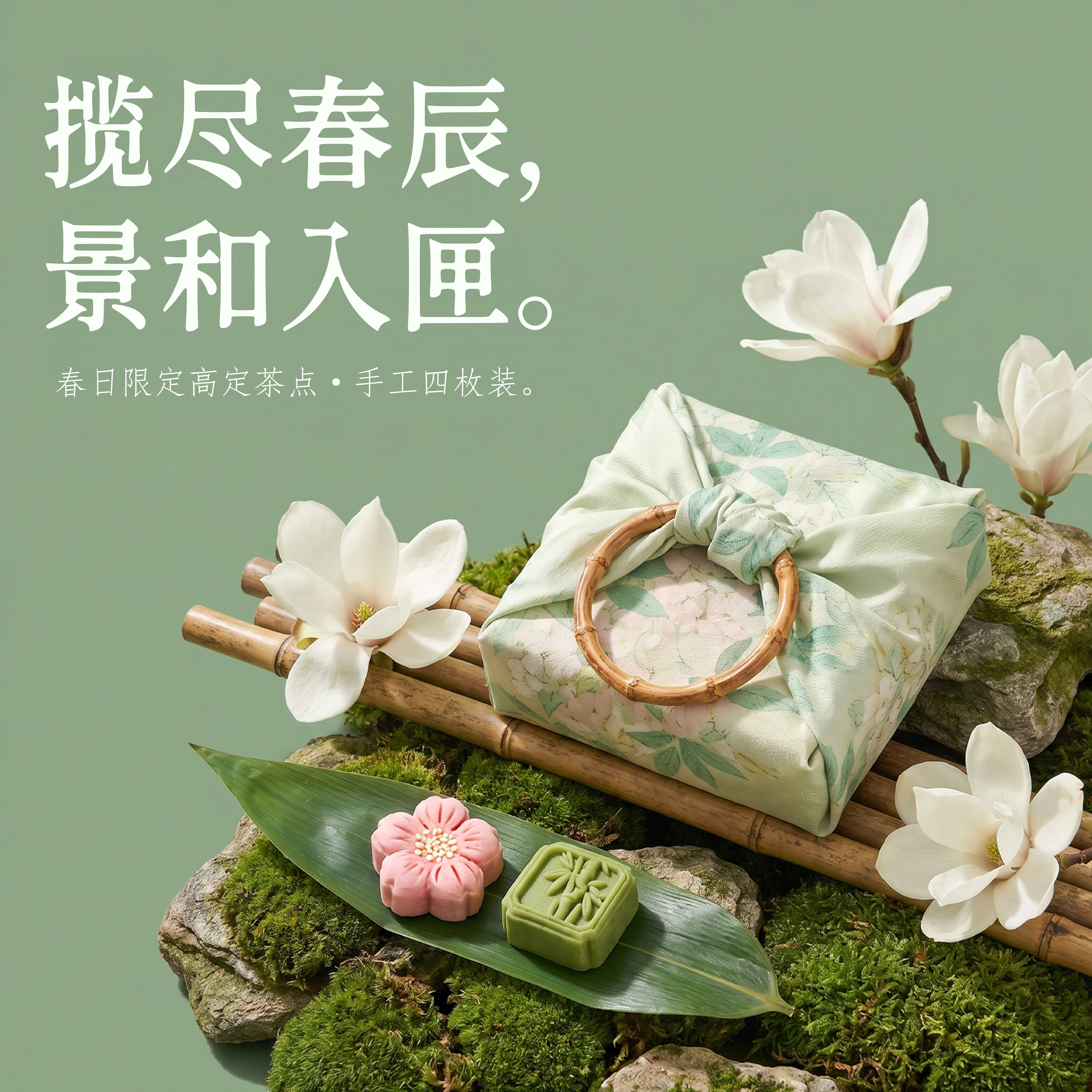 手工传统中式糕点礼盒绿豆糕茶点花酥苏州特产伴手礼下午茶送长辈