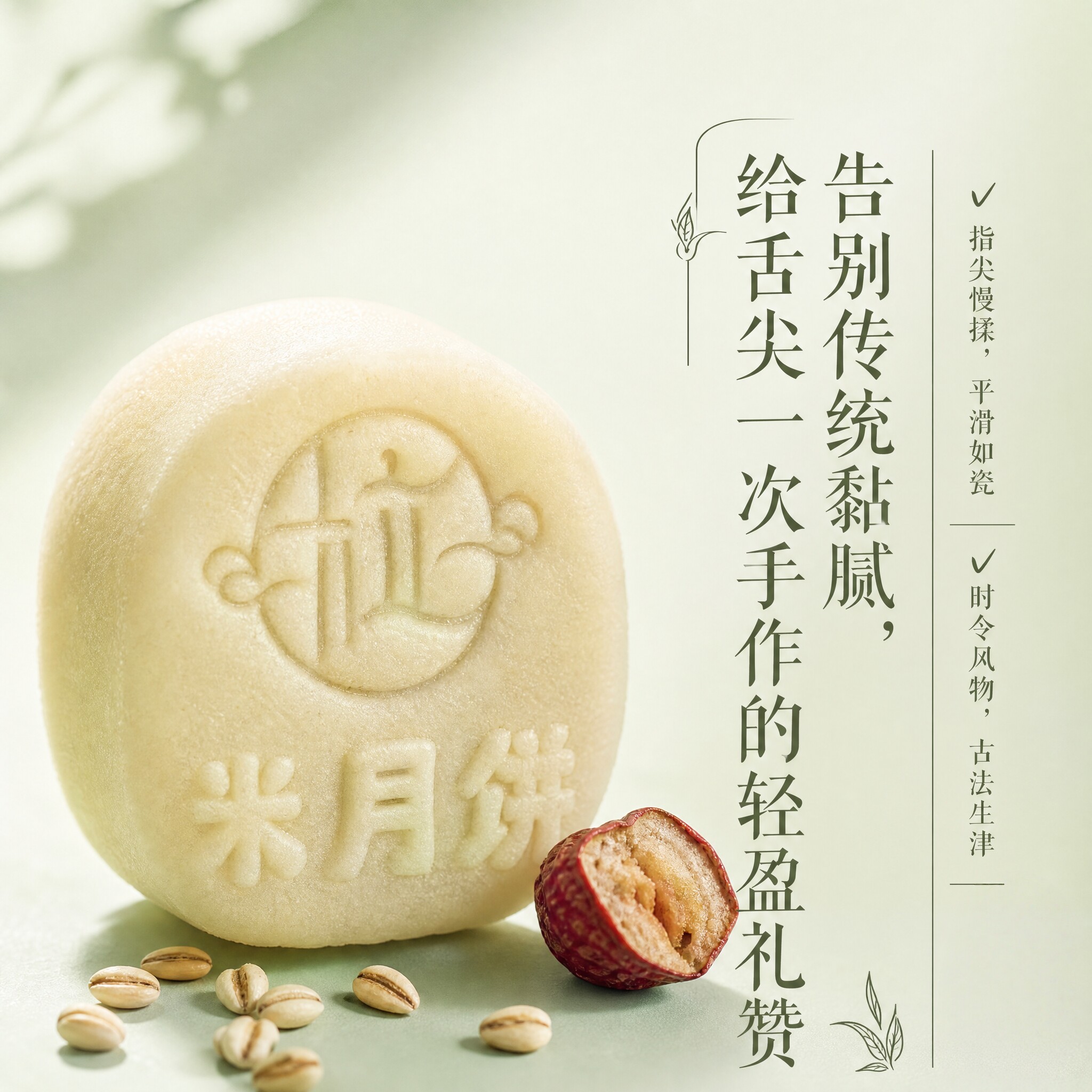 中秋婺式米月饼大米皮南宋传统糕点青稞山楂米糕下午茶点零食送礼