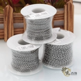 Цепочка из нержавеющей стали, цепь из жемчуга ручной работы, креативный браслет, ожерелье и серьги, аксессуар