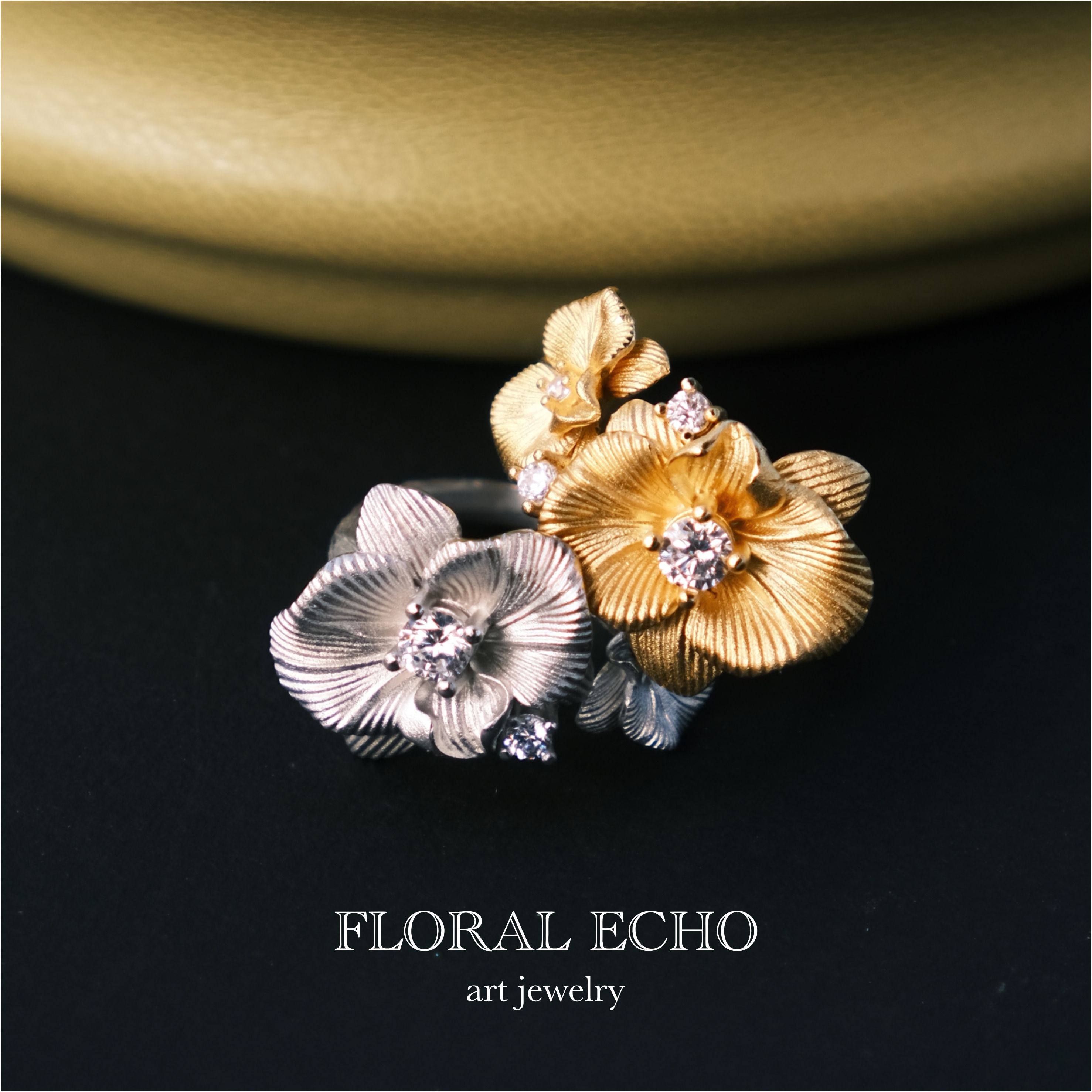 【兰影轻栖】925纯银戒指女设计师小众原创蝴蝶兰手工花卉戒