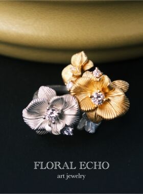 【兰影轻栖】925纯银戒指女设计师小众原创蝴蝶兰手工花卉戒