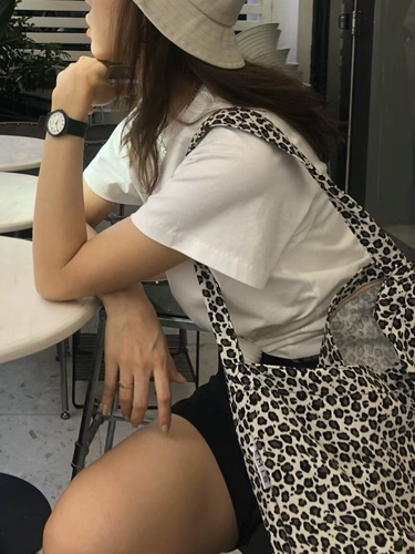 Корейская леопардовая травяная сумка Снарпад Песня Huiqiao Bai Li Lily Kong xiaooshen одинаковое плечо кросс -мешки с легкими эмис ванадные сумки