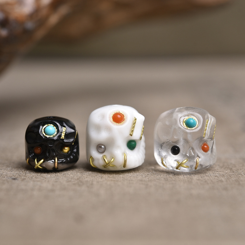 藏区玛瑙腰珠背云DIY手工配饰