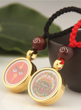 男女钛钢扎基拉姆项链智慧眼吊坠