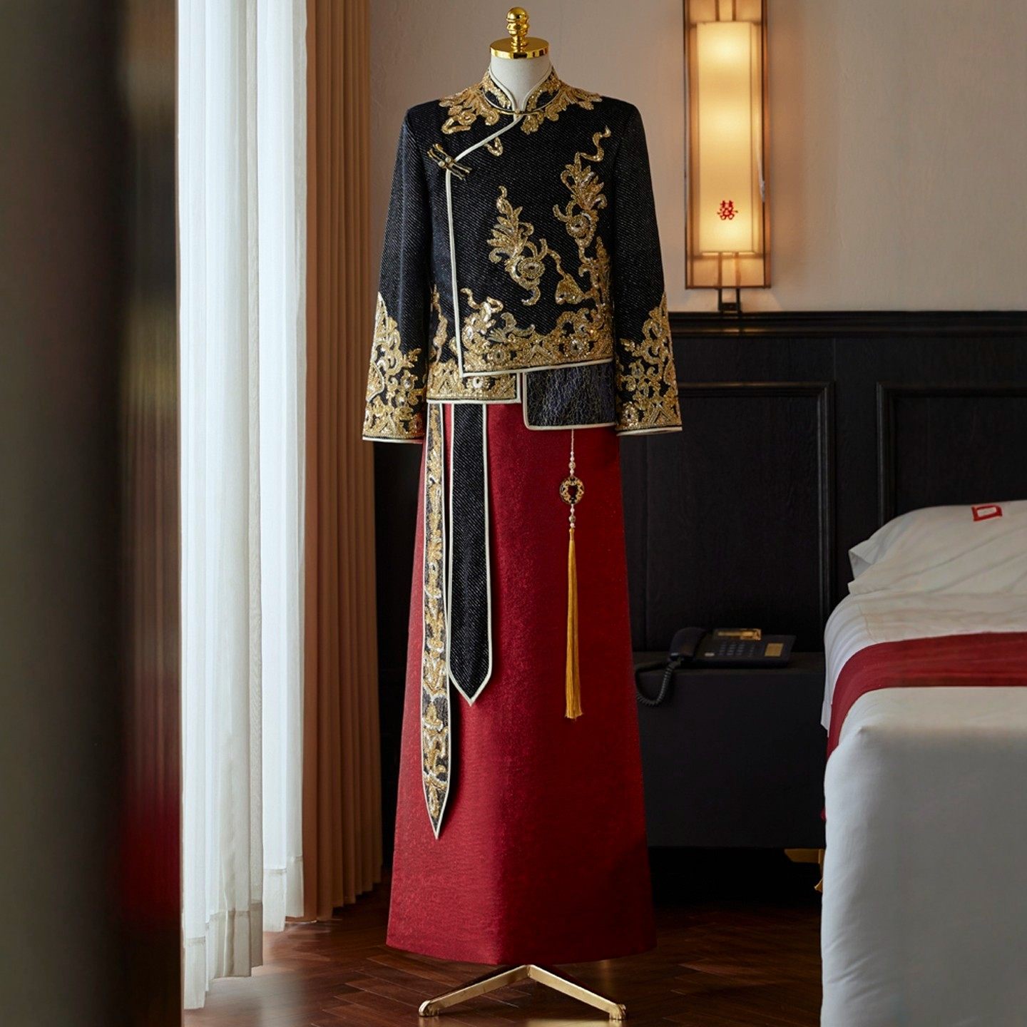 海棠记男唐装中式秀禾服新郎敬酒接亲服中国风结婚礼服大码龙凤褂