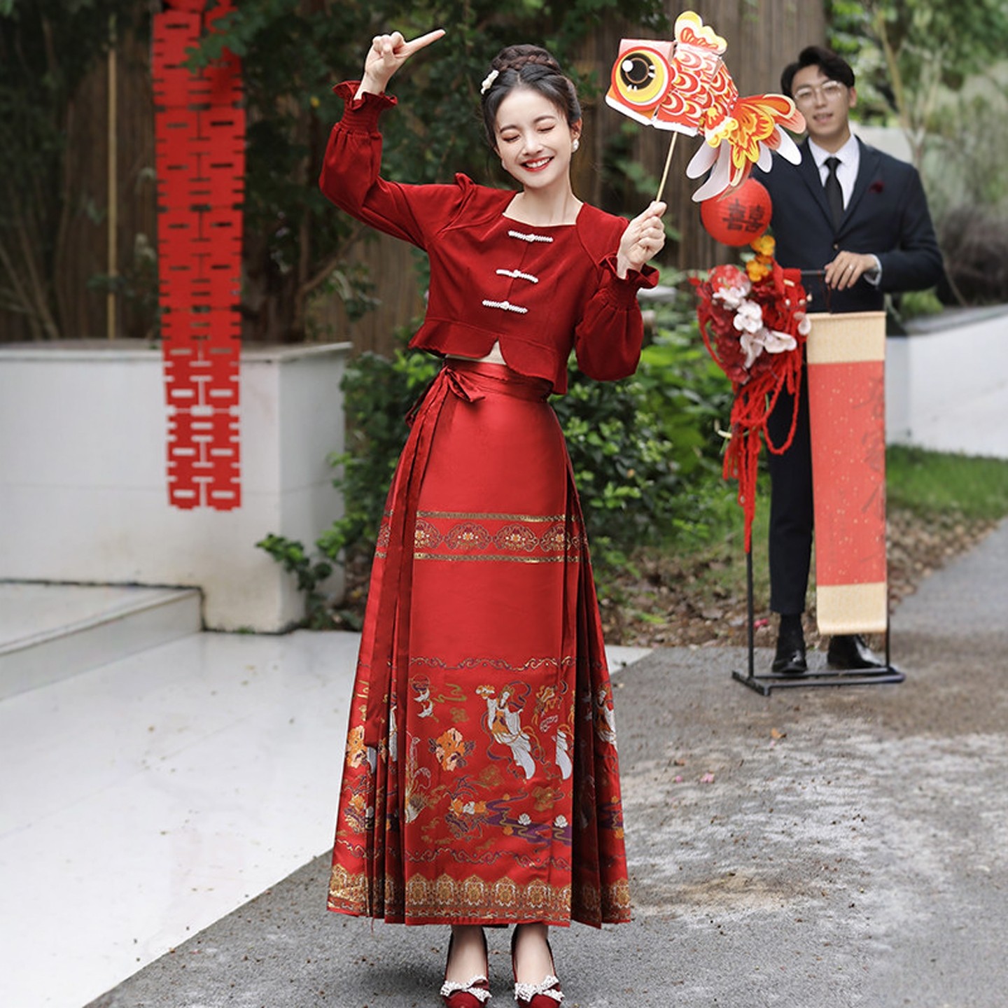 海棠记马面裙敬酒服新娘长袖订婚礼服套装红色回门小个子结婚汉服,女装/女士精品,秀禾服,淘宝优惠券,粉丝福利购,淘宝优惠卷