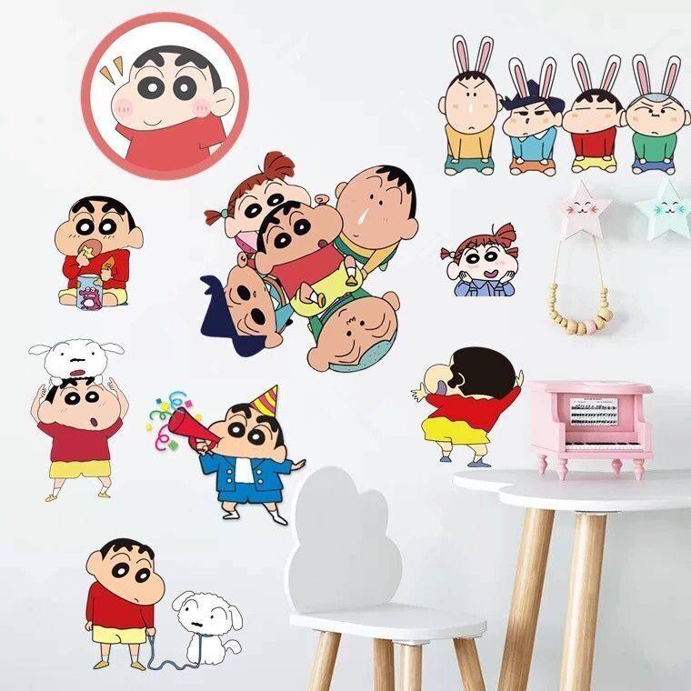 蜡笔小新墙贴纸可爱搞笑卡通防水动漫 玻璃贴门贴冰箱贴窗贴,家居饰品,软装墙贴,淘宝优惠券,粉丝福利购,淘宝优惠卷