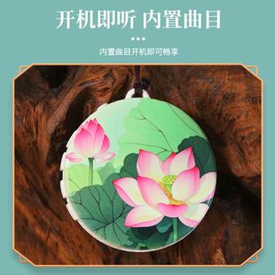 小型新款吊坠音乐机单曲循环播放器充电家用唱歌机迷你老人号唱机