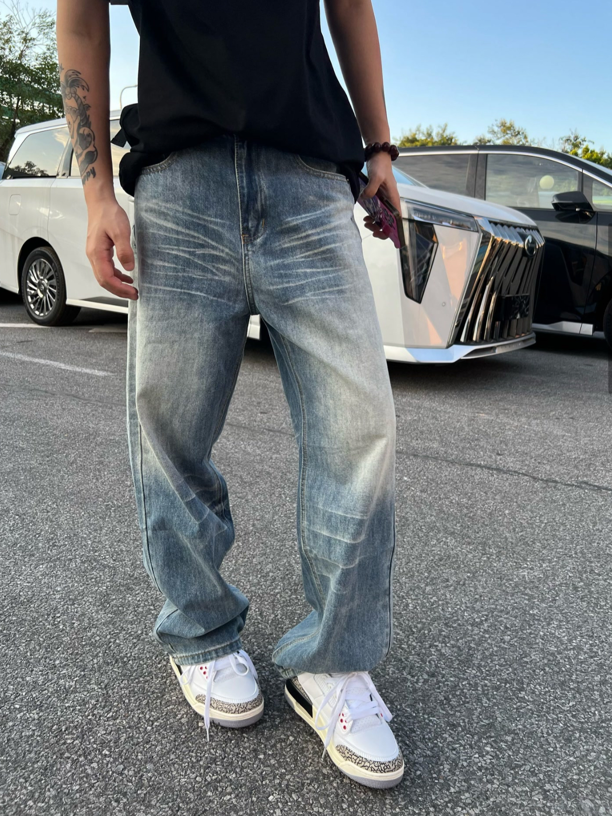 无拉链长裤牛仔四季可穿修饰腿型
