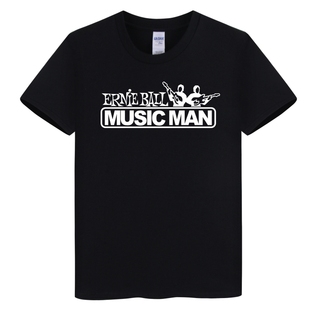 Music man电吉他贝斯周边纯棉短袖T恤摇滚乐队贝司手演出服半袖衫