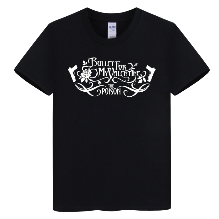 摇滚Bullet For My Valentine致命情人金属核乐队印花纯棉短袖T恤