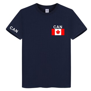 Canada加拿大队队服户外运动休闲纯棉短袖 夏足球训练服 圆领t恤衫