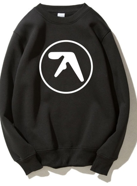 Aphex Twin电子大师 电子DJ夜店帽衫加绒加厚保暖卫衣冬季棉衣服