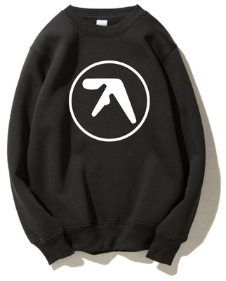 Aphex Twin电子大师 电子DJ夜店帽衫加绒加厚保暖卫衣冬季棉衣服