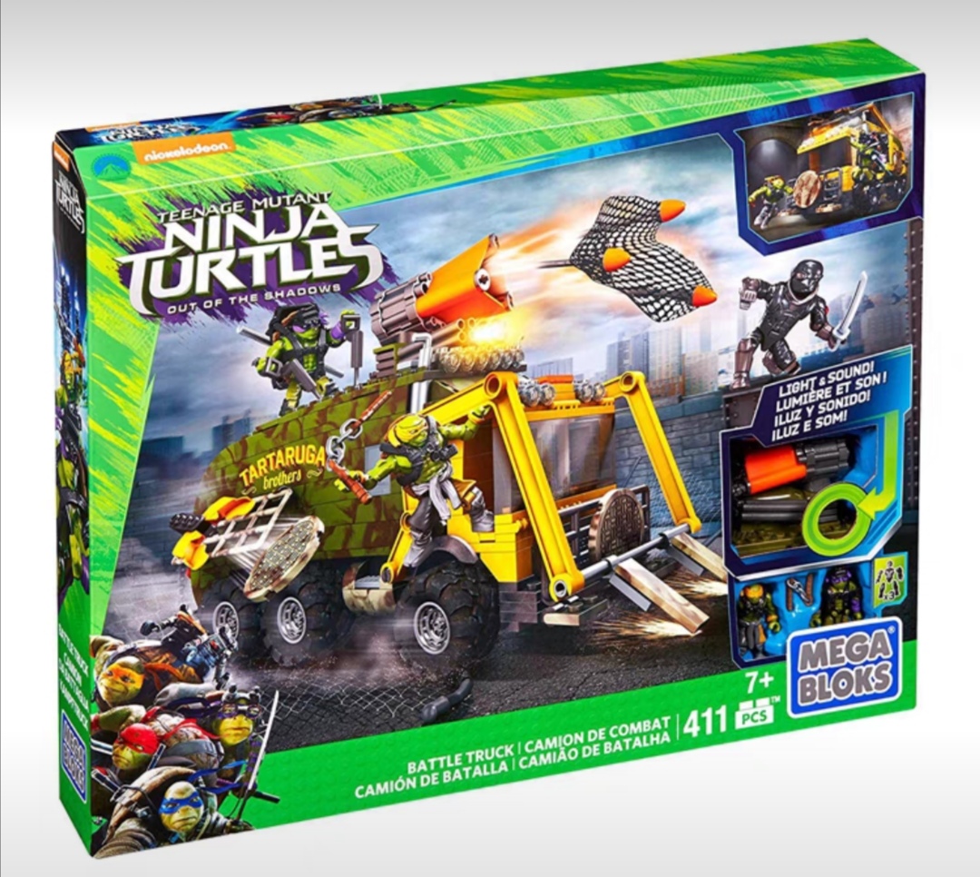 特价正品美高忍者神龟豪华战车海绵宝宝儿童益智小颗粒拼插积木