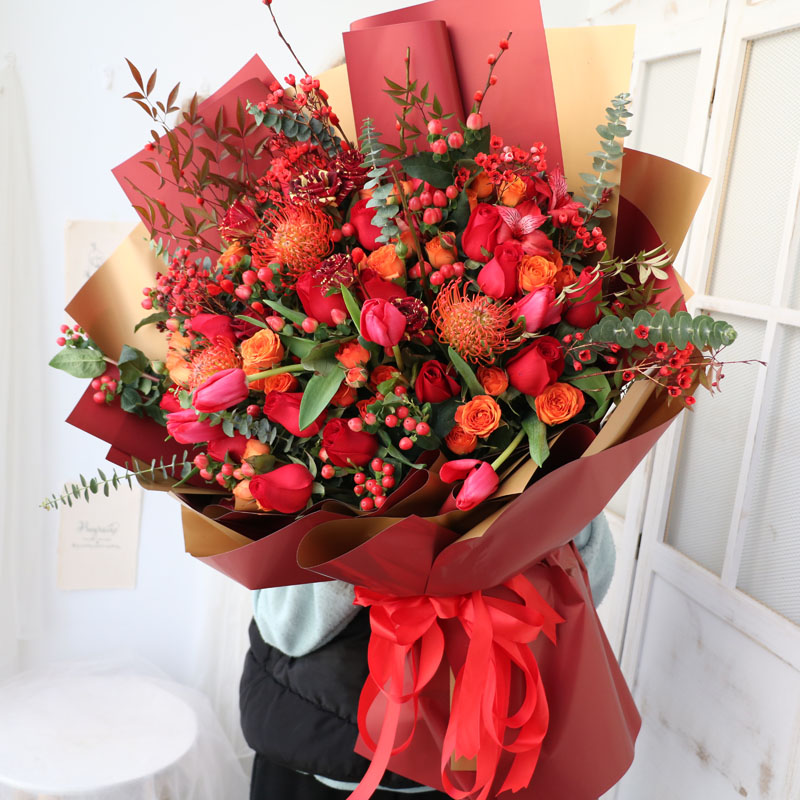 南非进口送长辈领导祝福礼品花束