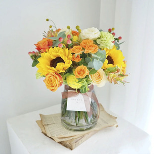 北京居家鲜花办公室公司鲜花按月送花家庭花速递同城送周花月花