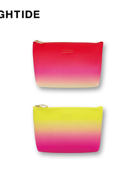 HIGHTIDE TRANSIENCE PU渐变色文具数码大容量收纳包化妆包