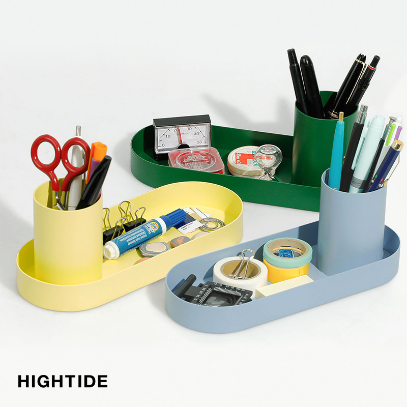 日本HIGHTIDE桌面笔筒收纳托盘