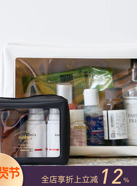 HIGHTIDE nahe黑色拉链款SS号S号L号数码化妆盥洗便携包中包