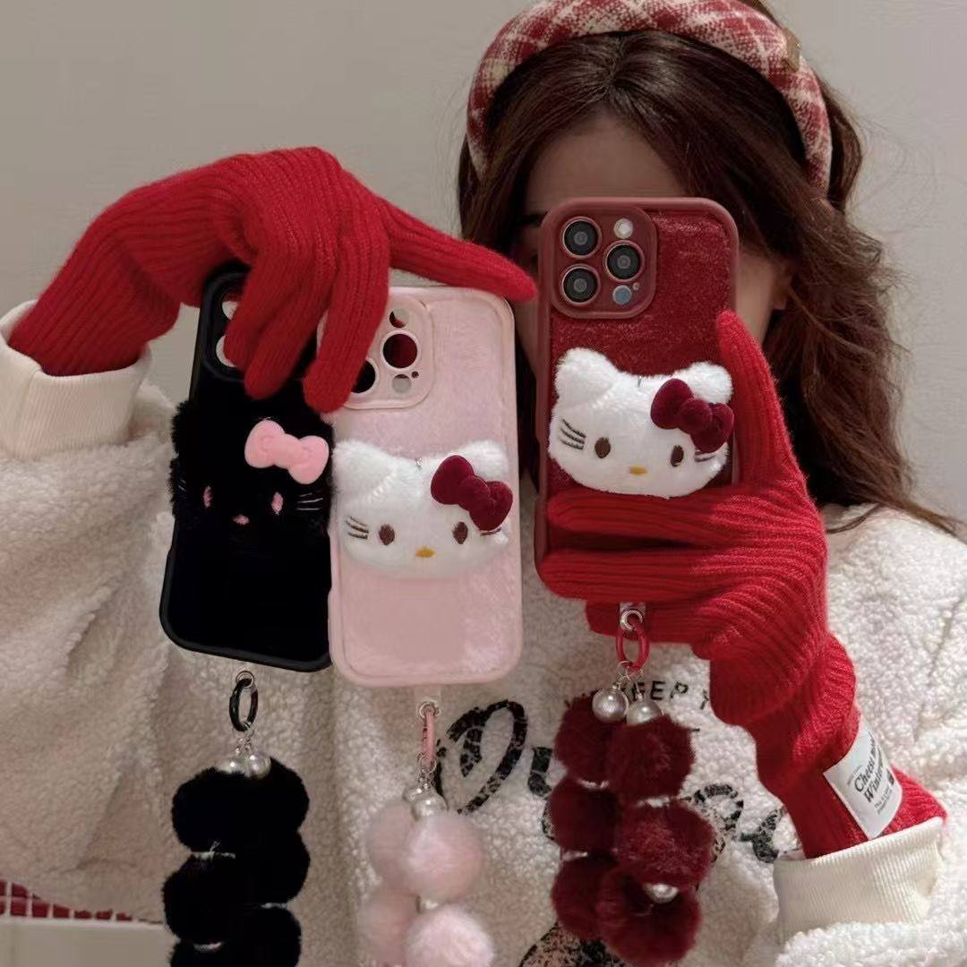 小红书爆款毛绒iPhone16promax手机壳15ProMAX腕带14plus适用苹果16Plus女14/13/12Promax/8plus/xsmax/xr女,3C数码配件,手机保护套/壳,淘宝优惠券,粉丝福利购,淘宝优惠卷