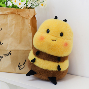 原创幼崽小蜜蜂玩偶kiss蜜小熊蜂毛绒玩具虫虫系列七星瓢虫玩偶