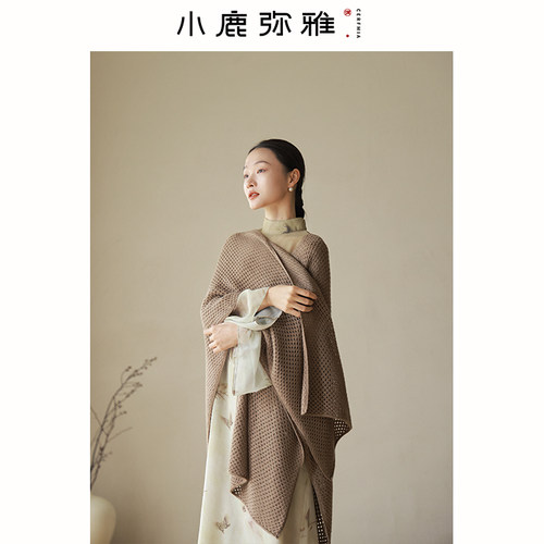 小鹿弥雅秋冬网格通勤女