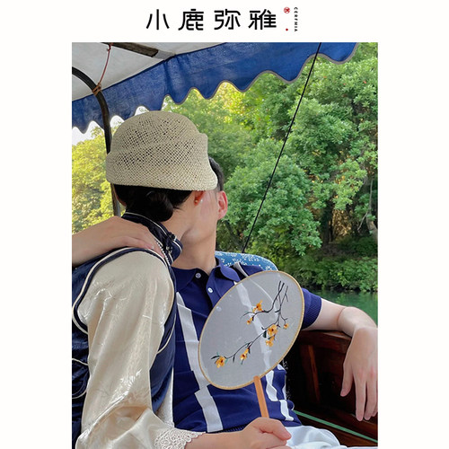 设计拉菲草礼帽cerfmia原创
