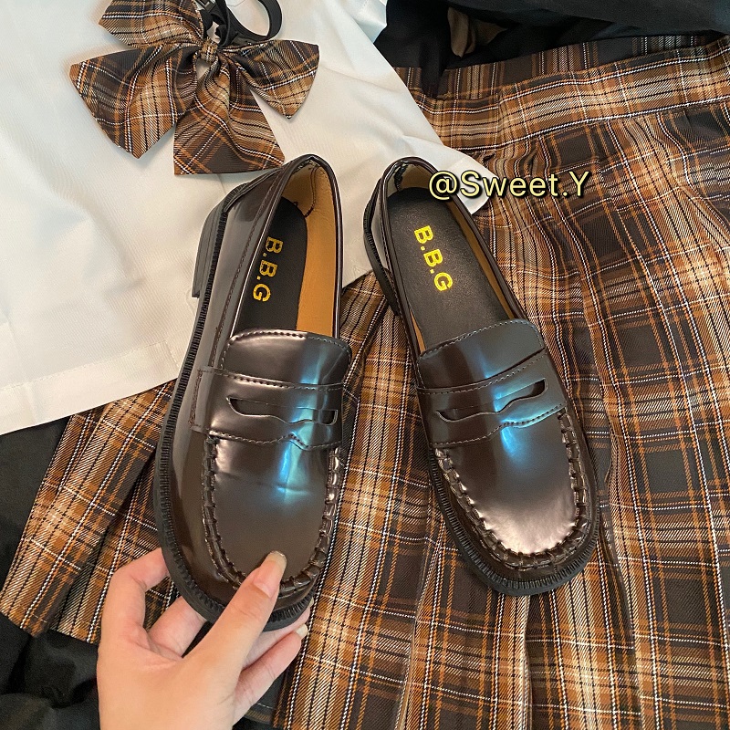 软皮jk制服鞋基础款日系