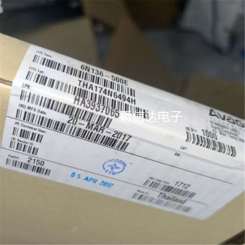 全新原装进口6N136-500E 丝印A6N136 封装SOP8 逻辑输出光耦 现货