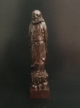 越南沉香木雕刻达摩祖师爷工艺品