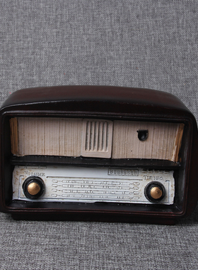 做旧老式收音机酒吧摄影工艺品