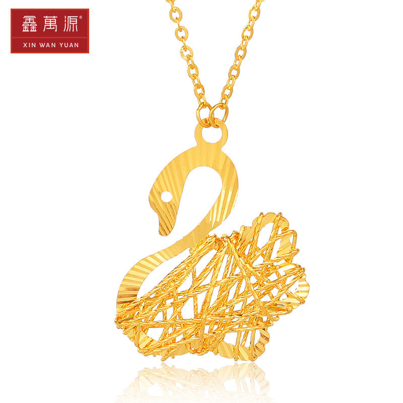 鑫万源黄金金项链女足金小天鹅套链吊坠纯金首饰送妈妈送女友礼物在类目 珠宝/钻石/翡翠/黄金, 黄金首饰（新）, 颈饰中 - 来自Buy2taobao.com提供专业的淘宝代购服务